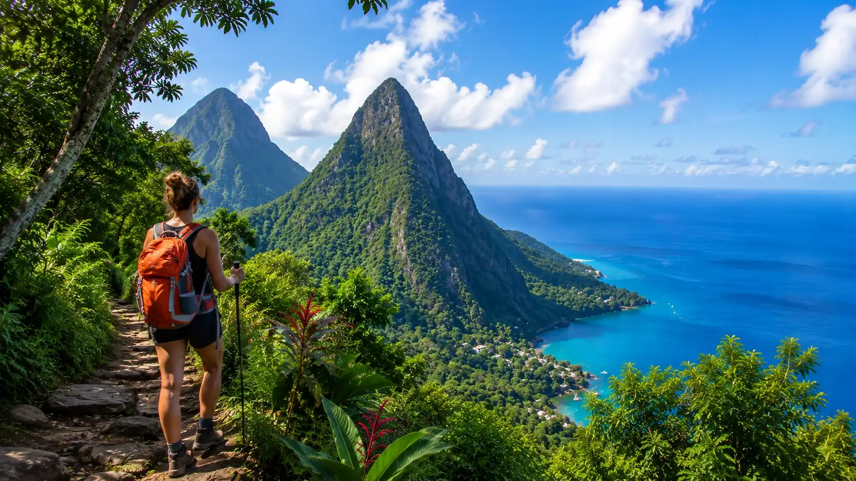Enjoy scenic St Lucia hiking adventure
