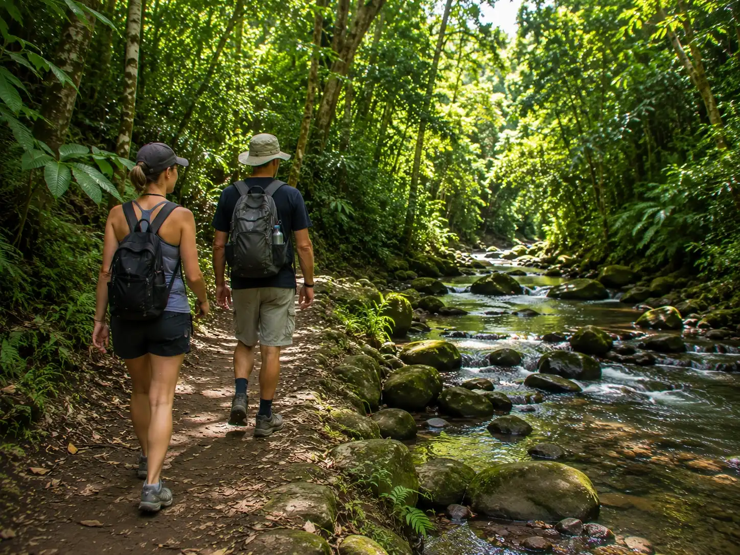 Hiking the Pitons in St Lucia with local guide