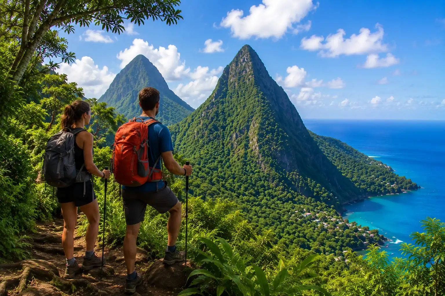 Rainforest hiking private tour in St Lucia