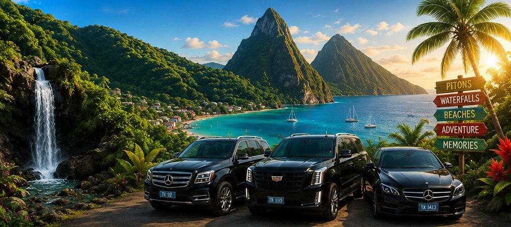 St Lucia private airport transfer vehicle fleet