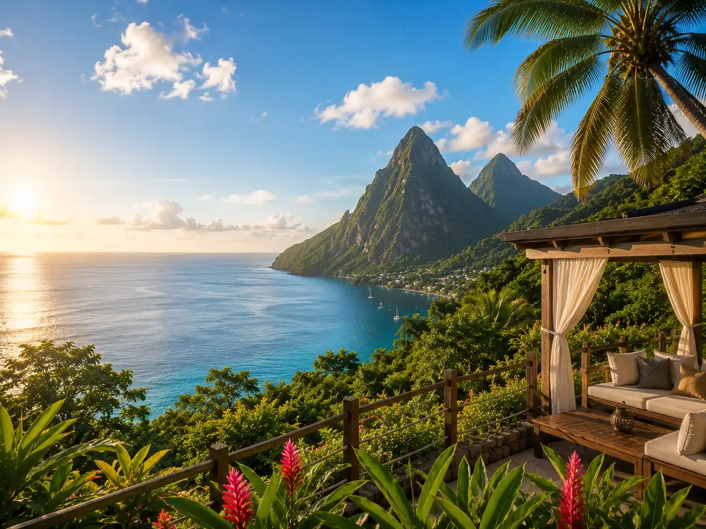 Luxury airport transfer arrival in Saint Lucia