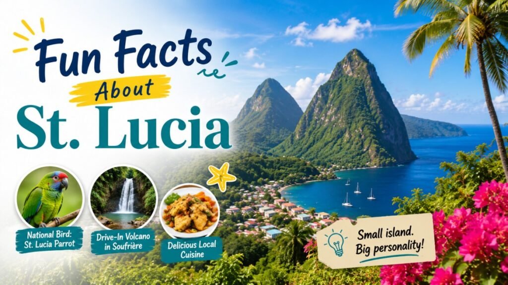 fun facts about saint lucia