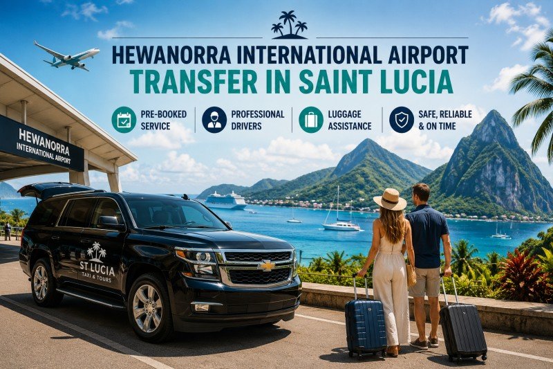Saint Lucia private island tour with mountain and sea views