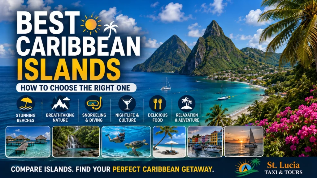 Best Caribbean islands including St. Lucia for beaches, nature and adventure