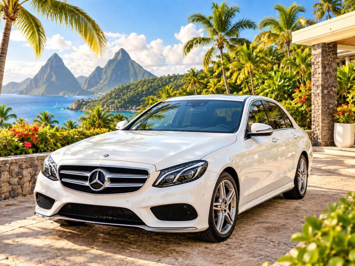 Executive Mercedes sedan transfer in St Lucia