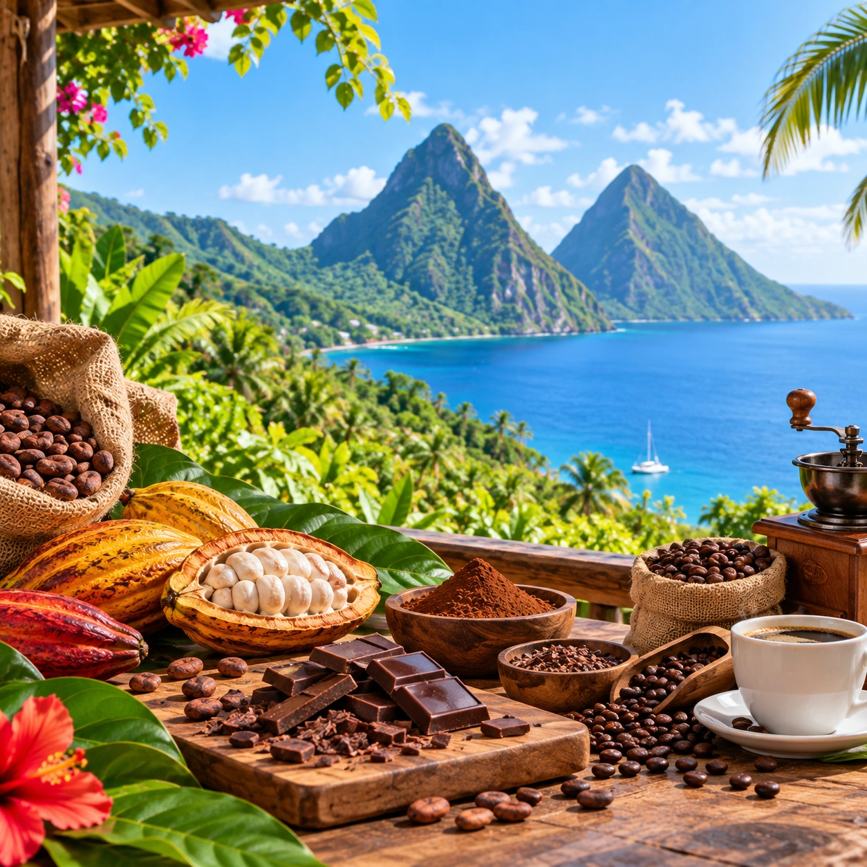 Hands-on St Lucia chocolate tour and bean to bar chocolate making experience